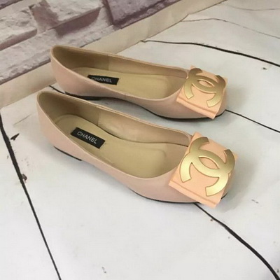 CHANEL Shallow mouth flat shoes Women--025